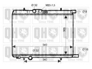 QUINTON HAZELL QER1909 radiatorius, variklio aušinimas