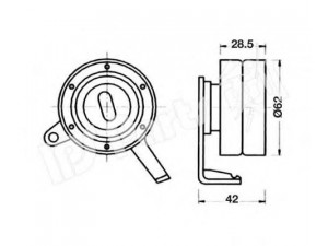 IPS Parts ITB-6256 įtempiklis, paskirstymo diržas
13505-55020