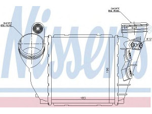 NISSENS 96679 tarpinis suslėgto oro aušintuvas, kompresorius 
 Variklis -> Oro tiekimas -> Įkrovos agregatas (turbo/superįkrova) -> Tarpinis suslėgto oro aušintuvas
1J0.145.803 AB, 1J0.145.803 N, 1J0.145.803 AB