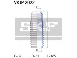 SKF VKJP 2022 gofruotoji membrana, vairavimas 
 Vairavimas -> Gofruotoji membrana/sandarinimai
32 11 11 37 070, 32 21 11 39 786