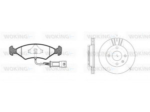 WOKING 80193.02 stabdžių rinkinys, diskiniai stabdžiai 
 Stabdžių sistema -> Diskinis stabdys -> Stabdžių remonto rinkinys
1595524, 1613128, 5018900, 5022654
