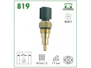 MTE-THOMSON 819 temperatūros jungiklis, radiatoriaus ventiliatorius 
 Aušinimo sistema -> Siuntimo blokas, aušinimo skysčio temperatūra
B6S7-18-840
