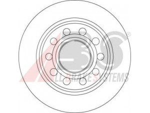 A.B.S. 17239 stabdžių diskas 
 Dviratė transporto priemonės -> Stabdžių sistema -> Stabdžių diskai / priedai
4B3.615.301