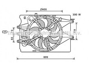 AVA QUALITY COOLING FT7600 ventiliatorius, radiatoriaus 
 Aušinimo sistema -> Oro aušinimas
51887948