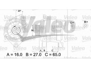 VALEO 436259 kintamosios srovės generatorius 
 Elektros įranga -> Kint. sr. generatorius/dalys -> Kintamosios srovės generatorius
5701-A7, 5701-E2, 570100, 5701A7