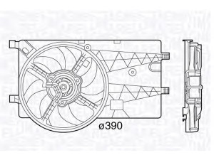 MAGNETI MARELLI 069422575010 ventiliatorius, radiatoriaus 
 Aušinimo sistema -> Oro aušinimas
51810260