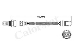 CALORSTAT by Vernet LS140065 lambda jutiklis 
 Variklis -> Variklio elektra
0015400717, 0015404717, 0015407417