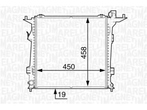 MAGNETI MARELLI 350213129200 radiatorius, variklio aušinimas 
 Aušinimo sistema -> Radiatorius/alyvos aušintuvas -> Radiatorius/dalys
25310-1H810, 253101H800