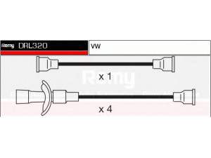 DELCO REMY DRL320 uždegimo laido komplektas 
 Kibirkšties / kaitinamasis uždegimas -> Uždegimo laidai/jungtys
111998031, 321998031, 321998031A