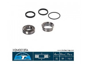 BTA H2M001BTA rato guolio komplektas 
 Ašies montavimas/vairavimo mechanizmas/ratai -> Rato stebulė/montavimas -> Rato guolis
601 350 0468*, 601 350 1510*