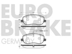 EUROBRAKE 5502221952 stabdžių trinkelių rinkinys, diskinis stabdys 
 Techninės priežiūros dalys -> Papildomas remontas
425220, 425231, 425220, 425231