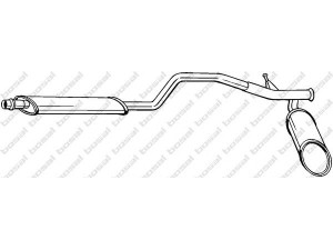 BOSAL 284-275 vidurinis duslintuvas 
 Išmetimo sistema -> Duslintuvas
1717.W2