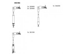 BREMI 300/398 uždegimo laido komplektas 
 Kibirkšties / kaitinamasis uždegimas -> Uždegimo laidai/jungtys
1612512E