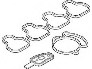 ELRING 444.570 tarpiklių rinkinys, įsiurbimo kolektorius 
 Variklis -> Cilindrų galvutė/dalys -> Įsiurbimo kolektoriaus tarpiklis/sandarinimo žiedas