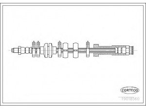 CORTECO 19018560 stabdžių žarnelė 
 Stabdžių sistema -> Stabdžių žarnelės
46423173, 46423176, 7735008, 46423176