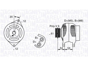 MAGNETI MARELLI 063321826010 kintamosios srovės generatorius 
 Elektros įranga -> Kint. sr. generatorius/dalys -> Kintamosios srovės generatorius
46782212, 46782213, 60816557