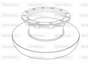 WOKING NSA1196.10 stabdžių diskas 
 Dviratė transporto priemonės -> Stabdžių sistema -> Stabdžių diskai / priedai
5010422364, MBR9007