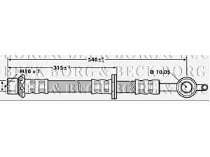 BORG & BECK BBH7271 stabdžių žarnelė 
 Stabdžių sistema -> Stabdžių žarnelės
9094702C32, 9094702D77