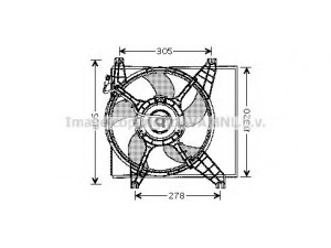 AVA QUALITY COOLING HY7504 ventiliatorius, radiatoriaus 
 Aušinimo sistema -> Oro aušinimas
2535005000, 2538002000