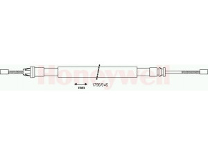 BENDIX 433119B trosas, stovėjimo stabdys 
 Stabdžių sistema -> Valdymo svirtys/trosai
4745Z3