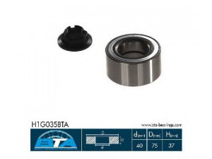 BTA H1G035BTA rato guolio komplektas 
 Ašies montavimas/vairavimo mechanizmas/ratai -> Rato stebulė/montavimas -> Rato guolis
1 133 023, 93BX 1K018 AA