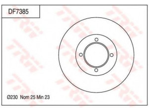 TRW DF7385 stabdžių diskas 
 Dviratė transporto priemonės -> Stabdžių sistema -> Stabdžių diskai / priedai
4351228150