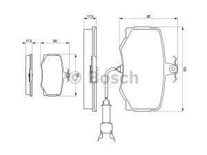 BOSCH 0 986 424 018 stabdžių trinkelių rinkinys, diskinis stabdys 
 Techninės priežiūros dalys -> Papildomas remontas
JLM 1281