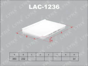 LYNXauto LAC-1236 filtras, salono oras 
 Techninės priežiūros dalys -> Techninės priežiūros intervalai
906 830 02 18, A 906 830 02 18