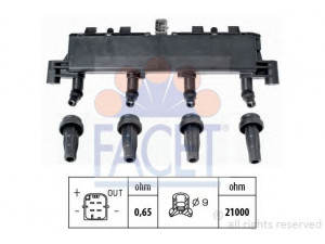 FACET 9.6305 ritė, uždegimas 
 Kibirkšties / kaitinamasis uždegimas -> Uždegimo ritė
5970 78, 5970 79, 5970 A8, 96 358 647 80