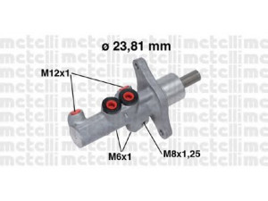 METELLI 05-0719 pagrindinis cilindras, stabdžiai 
 Stabdžių sistema -> Pagrindinis stabdžių cilindras
1K1 614 019L