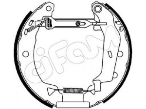 CIFAM 151-029 stabdžių trinkelių komplektas 
 Techninės priežiūros dalys -> Papildomas remontas