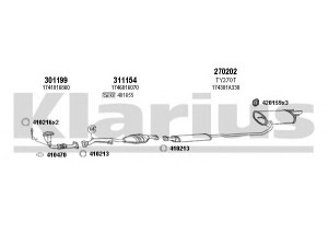 KLARIUS 900282E išmetimo sistema 
 Išmetimo sistema -> Išmetimo sistema, visa