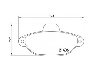 BREMBO P 24 147 stabdžių trinkelių rinkinys, diskinis stabdys 
 Techninės priežiūros dalys -> Papildomas remontas
1731172, 1736940, 1778385, BS512K021A