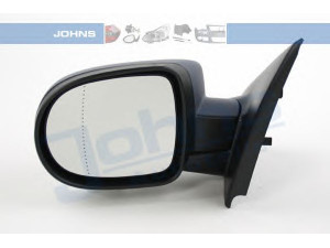 JOHNS 60 09 37-61 išorinis veidrodėlis 
 Kėbulas -> Langai/veidrodėliai -> Veidrodėlis
7701 071 871