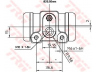 TRW BWN240 rato stabdžių cilindras 
 Stabdžių sistema -> Ratų cilindrai
4402A3, 4402E4, 4403A3, 9945896