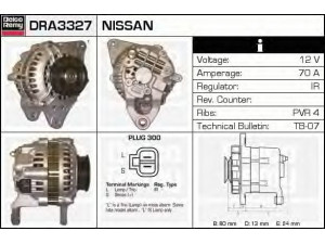 DELCO REMY DRA3327 kintamosios srovės generatorius
A2T02394, A2T45494, A2T47794, A2T48594