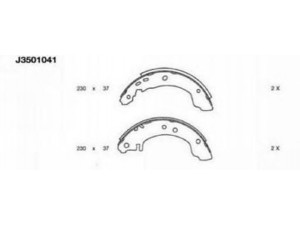 NIPPARTS J3501041 stabdžių trinkelių komplektas 
 Techninės priežiūros dalys -> Papildomas remontas
44060-70J20, 44060-70J25, 44060-70J28