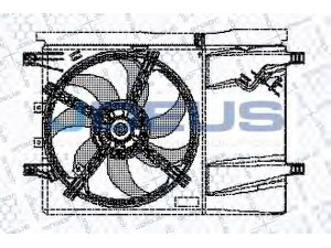 JDEUS EV11M670 ventiliatorius, radiatoriaus 
 Aušinimo sistema -> Oro aušinimas
55700341