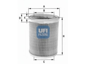 UFI 27.252.00 oro filtras 
 Techninės priežiūros dalys -> Techninės priežiūros intervalai
1444-A5, 16546-6F900, 1444-A6