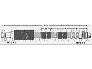 BORG & BECK BBH6904 stabdžių žarnelė 
 Stabdžių sistema -> Stabdžių žarnelės
4806A0, E168112, 4806A0, E168112