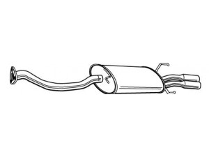FONOS 615568 galinis duslintuvas 
 Išmetimo sistema -> Duslintuvas
GEX33663