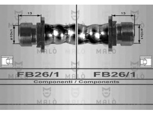 MAL? 80020 stabdžių žarnelė 
 Stabdžių sistema -> Stabdžių žarnelės
01466SE0020, 46430SE0003, 46430SE0013