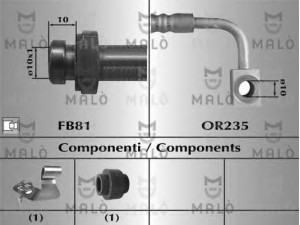 MAL? 81015 stabdžių žarnelė 
 Stabdžių sistema -> Stabdžių žarnelės
K04862210AC
