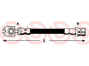 BREMBO T 68 070 stabdžių žarnelė 
 Stabdžių sistema -> Stabdžių žarnelės
8200129954, 8200597210, 24511104553