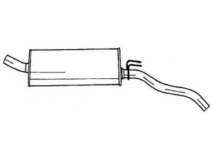 AKS DASIS SG50636 galinis duslintuvas 
 Išmetimo sistema -> Duslintuvas
7700768183