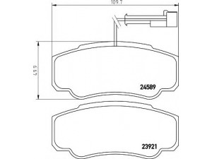 HELLA 8DB 355 013-511 stabdžių trinkelių rinkinys, diskinis stabdys 
 Techninės priežiūros dalys -> Papildomas remontas
D4060MA000