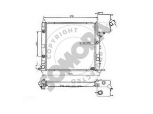 SOMORA 173040B radiatorius, variklio aušinimas 
 Aušinimo sistema -> Radiatorius/alyvos aušintuvas -> Radiatorius/dalys
6385011901, 6385012001, A6385011901