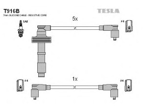 TESLA T916B uždegimo laido komplektas 
 Kibirkšties / kaitinamasis uždegimas -> Uždegimo laidai/jungtys
9146403-2