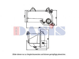 AKS DASIS 053015N išsiplėtimo bakelis, aušinimo skystis 
 Aušinimo sistema -> Radiatorius/alyvos aušintuvas -> Išsiplėtimo bakelis, variklio aušinimo skystis
1705613, 17101705613, 17107503769