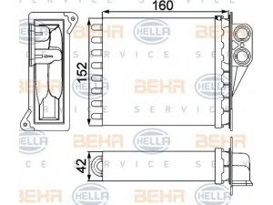 HELLA 8FH 351 313-591 šilumokaitis, salono šildymas 
 Šildymas / vėdinimas -> Šilumokaitis
003 835 90 01, A 003 835 90 01